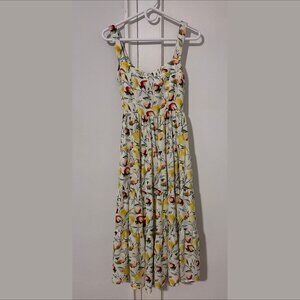 AQUA Fruit Midi Dress (NWT)